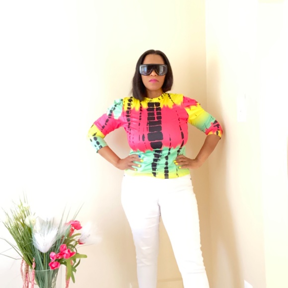 Tye Dyed Long Sleeve Top - Picture 2 of 2